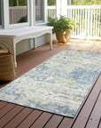 LOOMLAN Rugs Suri Blue Washable Indoor-Outdoor Rug