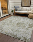 LOOMLAN Rugs Suri Brown Washable Indoor-Outdoor Rug