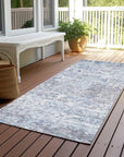 LOOMLAN Rugs Suri Sky Washable Indoor-Outdoor Rug