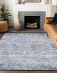 LOOMLAN Rugs Suri Sky Washable Indoor-Outdoor Rug