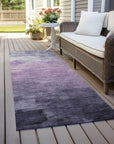 LOOMLAN Rugs Sylari Purple Washable Indoor-Outdoor Rug