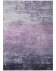 LOOMLAN Rugs Sylari Purple Washable Indoor-Outdoor Rug