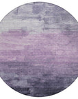 LOOMLAN Rugs Sylari Purple Washable Indoor-Outdoor Rug