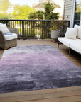 LOOMLAN Rugs Sylari Purple Washable Indoor-Outdoor Rug