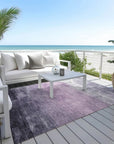 LOOMLAN Rugs Sylari Purple Washable Indoor-Outdoor Rug