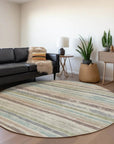LOOMLAN Rugs Sylira Beige Washable Indoor-Outdoor Rug