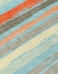 LOOMLAN Rugs Sylira Blue Washable Indoor-Outdoor Rug