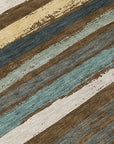 LOOMLAN Rugs Sylira Brown Washable Indoor-Outdoor Rug