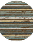 LOOMLAN Rugs Sylira Brown Washable Indoor-Outdoor Rug