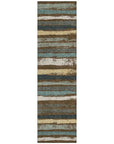 LOOMLAN Rugs Sylira Brown Washable Indoor-Outdoor Rug