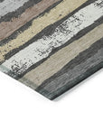 LOOMLAN Rugs Sylira Charcoal Washable Indoor-Outdoor Rug