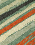 LOOMLAN Rugs Sylira Green Washable Indoor-Outdoor Rug