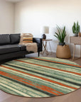 LOOMLAN Rugs Sylira Green Washable Indoor-Outdoor Rug