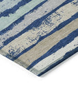 LOOMLAN Rugs Sylira Navy Washable Indoor-Outdoor Rug
