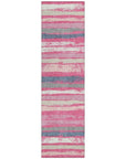 LOOMLAN Rugs Sylira Pink Washable Indoor-Outdoor Rug