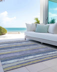 LOOMLAN Rugs Sylira Purple Washable Indoor-Outdoor Rug