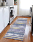 LOOMLAN Rugs Sylira Purple Washable Indoor-Outdoor Rug