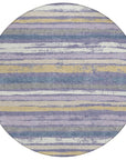 LOOMLAN Rugs Sylira Purple Washable Indoor-Outdoor Rug