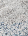 LOOMLAN Rugs Sylvia Blue Washable Indoor-Outdoor Rug