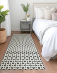 LOOMLAN Rugs Symara Ivory Washable Indoor-Outdoor Rug