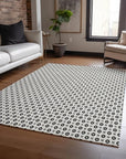 LOOMLAN Rugs Symara Ivory Washable Indoor-Outdoor Rug