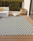 LOOMLAN Rugs Symara Ivory Washable Indoor-Outdoor Rug