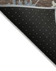 LOOMLAN Rugs Talitha Brown Washable Indoor-Outdoor Rug