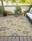 LOOMLAN Rugs Talitha Gold Washable Indoor-Outdoor Rug