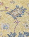 LOOMLAN Rugs Talitha Gold Washable Indoor-Outdoor Rug