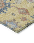 LOOMLAN Rugs Talitha Gold Washable Indoor-Outdoor Rug
