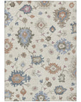 LOOMLAN Rugs Talitha Ivory Washable Indoor-Outdoor Rug