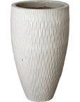 Emissary Tall Round Textured Ceramic Pot