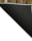 Tamaru Brown Washable Indoor - Outdoor Rug - LOOMLAN - LOOMLAN Rugs - Outdoor Rugs