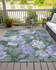 LOOMLAN Rugs Tanarra Purple Washable Indoor-Outdoor Rug