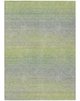 LOOMLAN Rugs Tanoura Green Washable Indoor-Outdoor Rug
