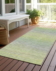 LOOMLAN Rugs Tanoura Green Washable Indoor-Outdoor Rug