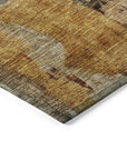 LOOMLAN Rugs Tektar Brown Washable Indoor-Outdoor Rug