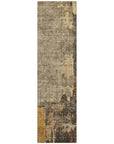 LOOMLAN Rugs Tektar Brown Washable Indoor-Outdoor Rug
