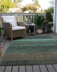 LOOMLAN Rugs Tembira Teal Washable Indoor-Outdoor Rug