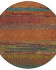 LOOMLAN Rugs Temira Orange Washable Indoor-Outdoor Rug