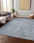 LOOMLAN Rugs Terra Blue Washable Indoor-Outdoor Rug
