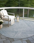 LOOMLAN Rugs Terra Blue Washable Indoor-Outdoor Rug