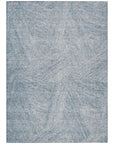 LOOMLAN Rugs Terra Blue Washable Indoor-Outdoor Rug