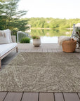 LOOMLAN Rugs Terra Chocolate Washable Indoor-Outdoor Rug