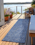 LOOMLAN Rugs Terra Navy Washable Indoor-Outdoor Rug