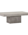 Seasonal Living Terrace Concrete Slate Gray Outdoor Coffee Table