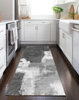 LOOMLAN Rugs Tethira Gray Washable Indoor-Outdoor Rug