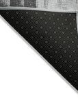 LOOMLAN Rugs Tethira Gray Washable Indoor-Outdoor Rug