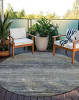 LOOMLAN Rugs Teya Gray Washable Indoor-Outdoor Rug
