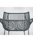 Seasonal Living The Dane Dining Arm Chair 2PC Dark Gray Patio Dining